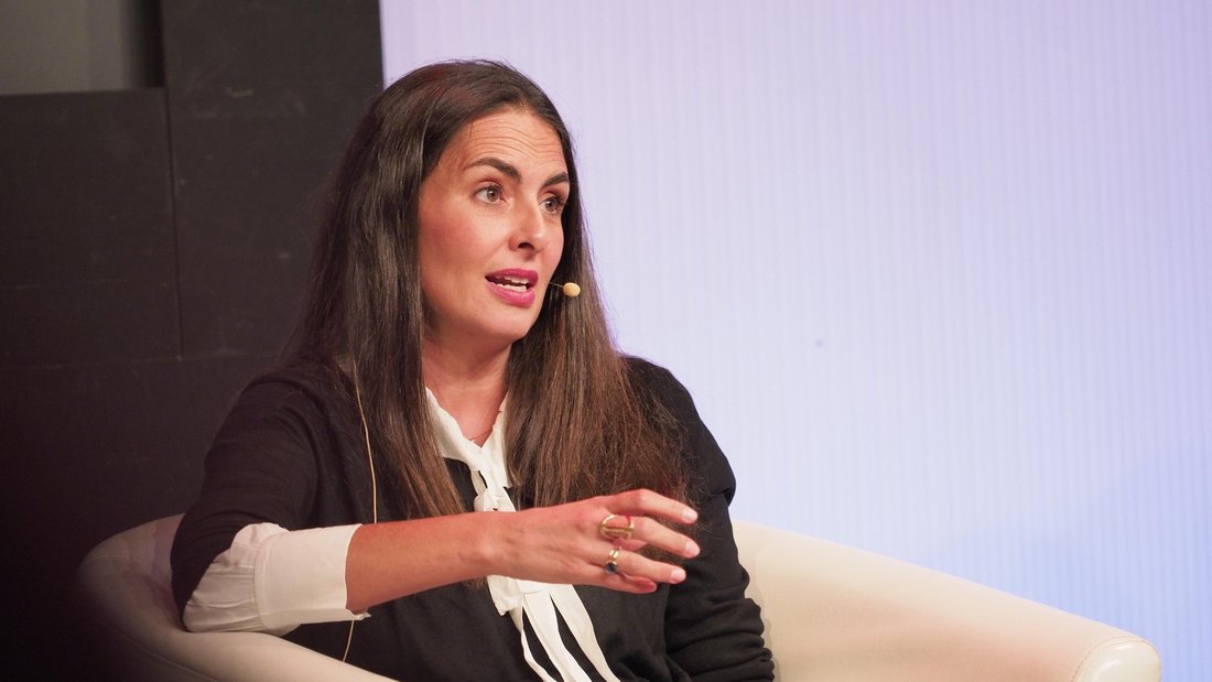 Cristina Crespo Palomares durante una intervención en un foro